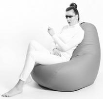 rozinis sedmaisis - Sėdmaišis Qubo™ Comfort 120 Raspberry, rožinis - 3 nuotrauka