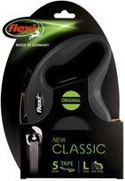 flexi 50kg - FLEXI automatinis pavadėlis NEW CLASSIC L 5m juoda juosta - 3 nuotrauka