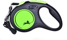 pavadelis flexi s 5m - FLEXI New Neon S Tape 5 m green automatinis pavadėlis - 3 nuotrauka