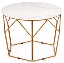 marmuro staliukas - Kavos staliukas Halmar Madison Coffee Table, aukso/baltas, 600 mm x 600 mm x 450 mm - 3 nuotrauka