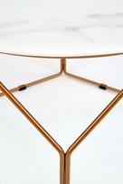 marmuro staliukas - Kavos staliukas Halmar Madison Coffee Table, aukso/baltas, 600 mm x 600 mm x 450 mm - 6 nuotrauka