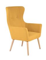 Fotelis Halmar Cotto, geltonas, 73 cm x 76 cm x 99 cm