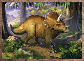 delione dinozauras - Dėlionė Trefl Interesting Dinosaurs 34383, 134 vnt. - 2 nuotrauka