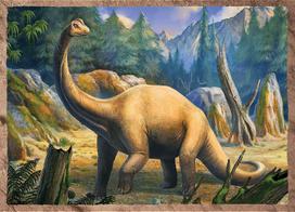 delione dinozauras - Dėlionė Trefl Interesting Dinosaurs 34383, 134 vnt. - 4 nuotrauka