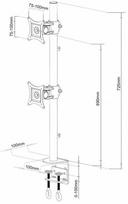 lcd stovas - Techly Desk Bracket LED/LCD 13 - 27'' Black - 3 nuotrauka