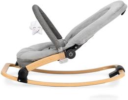 kudikio supynes - Sūpuoklė Momi Lumiwood, balta/pilka - 3 nuotrauka