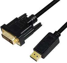 displayport dvi - LogiLink Cable DisplayPort to DVI Black 2m - 2 nuotrauka