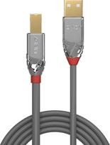 Lindy USB 2.0 Kabelis Typ A/B Cromo Line M/M 5m