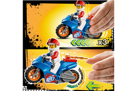 lego city - LEGO City Raketinis kaskadininkų motociklas 60298 - 6 nuotrauka