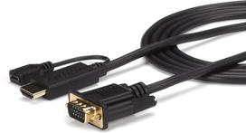 hdmi to vga - Adapteris StarTech HDMI to VGA HD2VGAMM6, juoda, 1.8 m - 3 nuotrauka