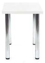 stalvirsis 90 90 - Valgomojo stalas Halmar Modex 90, baltas/chromo, 900x600x750mm - 3 nuotrauka