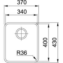 plautuves franke - Franke Aton, ANX 110-34 - 2 nuotrauka