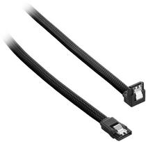 sata 3 cable - Laidas Cablemod ModMesh Right Angle SATA 3 Cable 30cm, juoda, 0.3 m - 1 nuotrauka