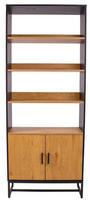 Lentyna Home4you Amsterdam 45037, juoda/ąžuolo, 80x30x180 cm