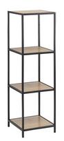 Lentyna Home4you Seaford Oak/Black, 35x37x119.5 cm