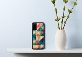 samsung s20 deklas - iKins case for Samsung Galaxy S20 - Mosaic Juodas - 5 nuotrauka