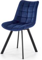 valgomojo kedes melynos - Valgomojo kėdė Halmar K332 Dark Blue, mėlyna - 2 nuotrauka