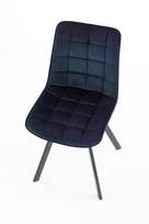 valgomojo kedes melynos - Valgomojo kėdė Halmar K332 Dark Blue, mėlyna - 3 nuotrauka