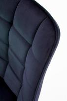 valgomojo kedes melynos - Valgomojo kėdė Halmar K332 Dark Blue, mėlyna - 4 nuotrauka