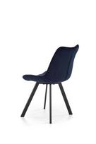 valgomojo kedes melynos - Valgomojo kėdė Halmar K332 Dark Blue, mėlyna - 6 nuotrauka