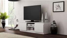 tv staliukas 120cm - TV spintelė RTV 120, balta - 2 nuotrauka