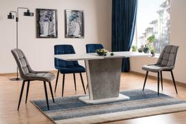 valgomojo kedes melynos - Valgomojo kėdė Signal Meble Chic Velvet, mėlyna - 4 nuotrauka