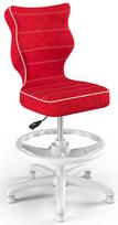 Entelo Petit Black HC+F Size 4 Children Chair VS09 White/Red