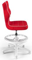 vaikiska kede - Entelo Petit Black HC+F Size 4 Children Chair VS09 White/Red - 2 nuotrauka