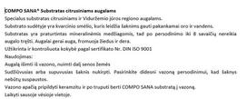 compo sana - Citrusinių augalų substratas COMPO, 10 l - 3 nuotrauka