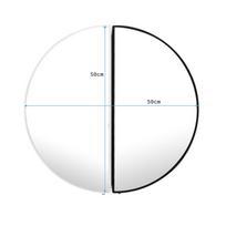kabinamas veidrodis - Homede Kish Mirror 50x50cm Black/White - 5 nuotrauka
