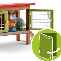 figureles gyvunu - Schleich Farm World Rabbit Hutch 42420 - 12 nuotrauka