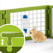 figureles gyvunu - Schleich Farm World Rabbit Hutch 42420 - 14 nuotrauka