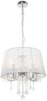 Light Prestige Mona 3 60W E14 Hanging Lamp Silver
