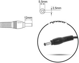 19v 5 5x2 5 - Mitsu Power Adapter 19V 4.74A Asus / Toshiba - 3 nuotrauka
