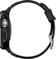 apple watch series 5 - Dėklas išmaniajam laikrodžiui Spigen Rugged Armor Pro Case For Apple Watch Series 4/5 40mm Black - 5 nuotrauka