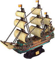 3d deliones laivas - 3D dėlionė Cubicfun The San Felipe 3D, 248 dalių - 4 nuotrauka
