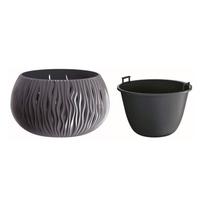 geliu vazonai - Plastikinis vazonas Sandy Bowl DSK290-S433, Ø29 cm - 3 nuotrauka