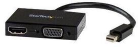adapteris hdmi to displayport - StarTech Mini DisplayPort To HDMI/VGA Travel Adapter Black - 2 nuotrauka