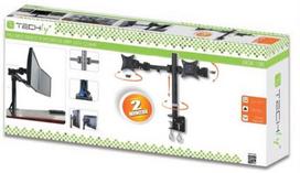 monitor 20 - Techly 13"-27" Desk Stand for 2 Monitors w/Clamp - 3 nuotrauka