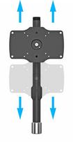 stovas 32 - Multibrackets Desktopmount Single Stand 24-32" Expansion Kit - 12 nuotrauka