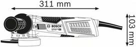 bosch kampinis slifuoklis - Bosch X-LOCK GWX 17-125 S, 125 mm - 2 nuotrauka