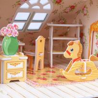 cubicfun 3d puzzle - 3D dėlionė Cubicfun Dreamy Dollhouse 3D, 160 dalių - 5 nuotrauka