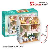 cubicfun 3d puzzle - 3D dėlionė Cubicfun Dreamy Dollhouse 3D, 160 dalių - 10 nuotrauka