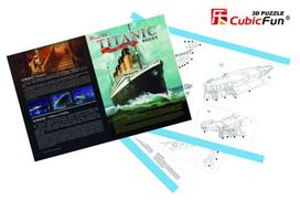 cubicfun 3d puzzle - 3D dėlionė Cubicfun Titanic T4011H, 113 dalių - 5 nuotrauka