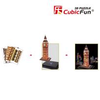 3d puzzle big ben - 3D dėlionė CubicFun Big Ben London 3D LED L501H, 28 dalių - 4 nuotrauka