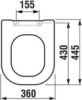 unitazo dangtis jika - Unitazo dangtis Jika 893611, 36 x 44,5 cm - 2 nuotrauka