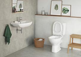 cersanit clean on - Unitazas Cersanit Arteco Clean K667-052, su dangčiu, 355x645 mm - 2 nuotrauka