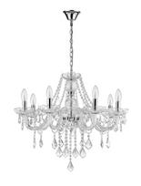 liustras - Light Prestige Cristallo 8 Hanging Lamp E14 8x60W Transparent - 1 nuotrauka