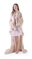 DecoKing Lazy Blanket Cream 150x180cm