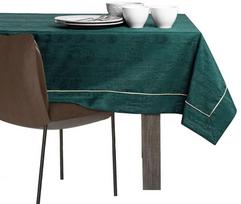 zalia staltiese - AmeliaHome Vesta Tablecloth PPG Bottle Green 140x350cm - 5 nuotrauka